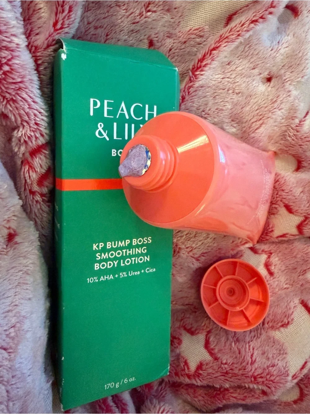 Peach and lily KP Bump Boss Smoothing Body Lotion full size 10% AHA